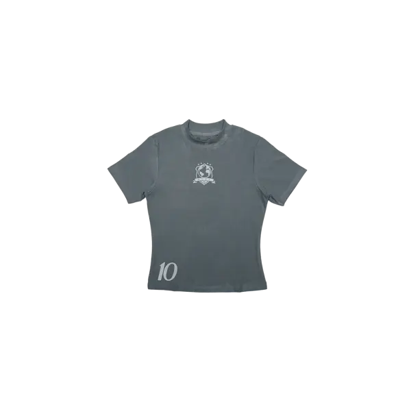 N.R.F.C : CLUB OF FURY WOMENSWEAR JERSEY BABY T-SHIRT CADGET GREY
