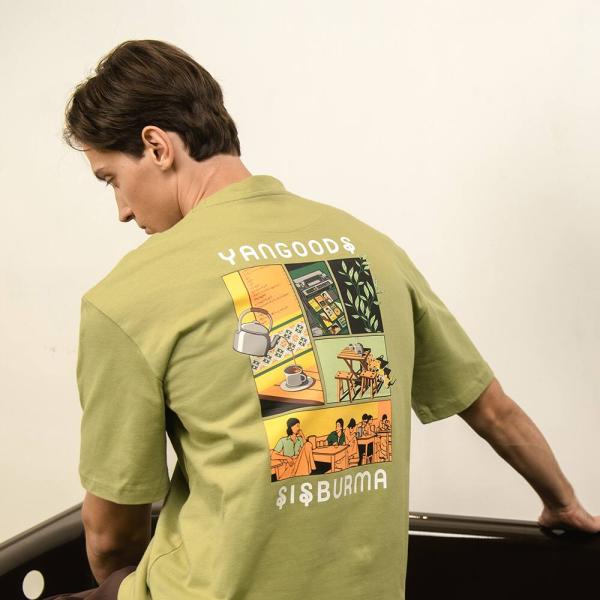 Yangoodsisburma Tea Edit Cotton Tee