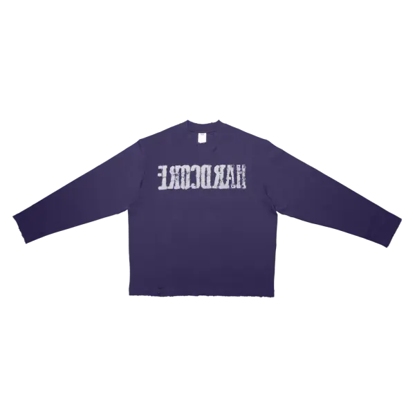 NRF : HARDCORE L/ S DISTRESSED LIGHT NAVY